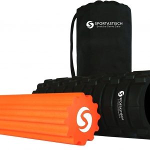 Die Innovative Premium "2 in 1" Faszienrolle als Set "Rock 'n' Roll" von Sportastisch.