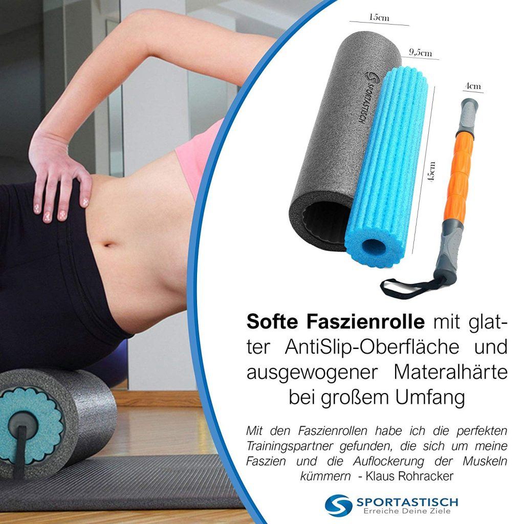 3in1 Faszienrolle als Set \