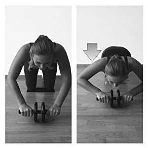 Arme & Schultern mit dem "Ab Roller" von Sportastisch trainieren.