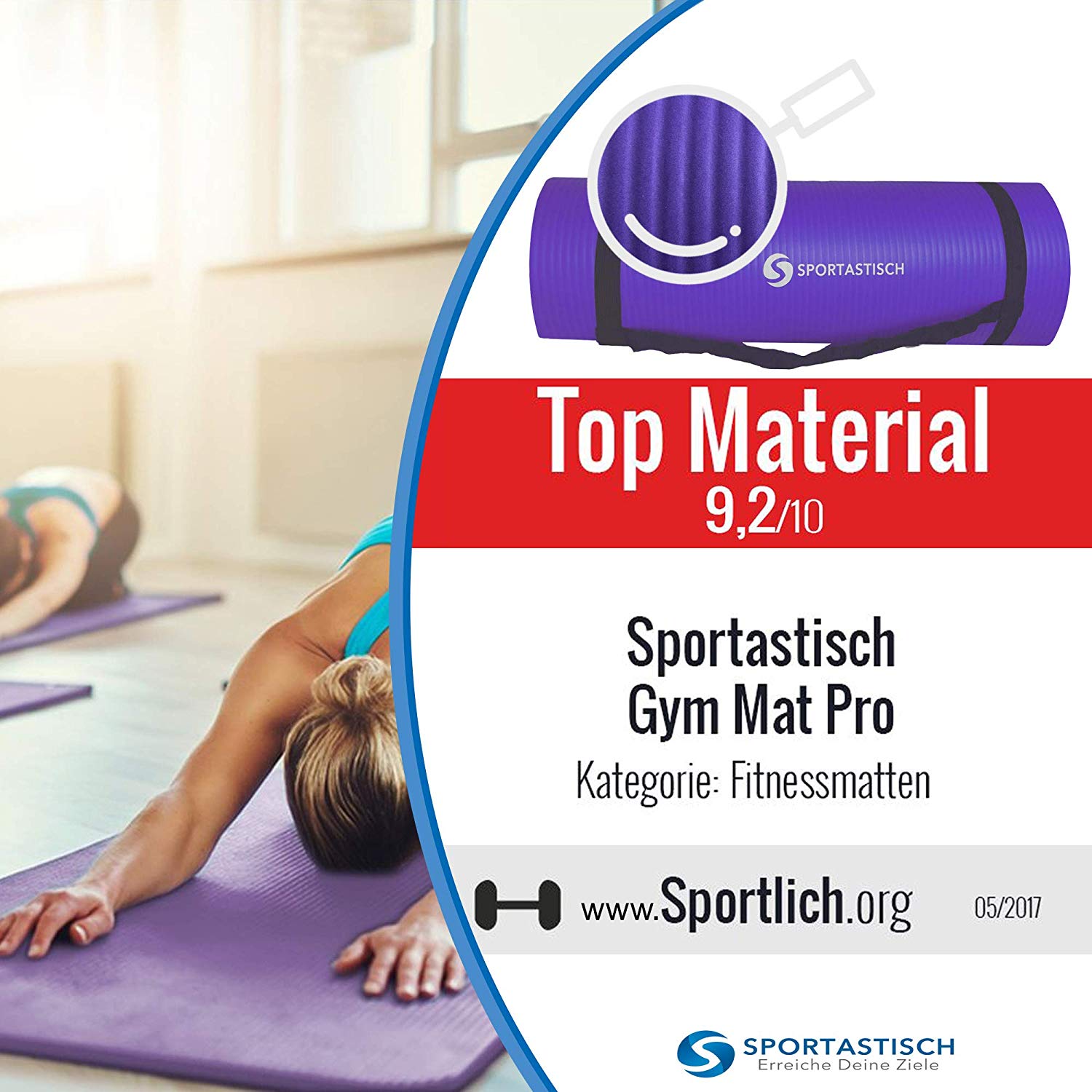 Gymnastikmatte „Gym Mat Pro“ von Sportastisch