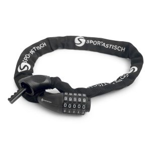 Das Premium Fahrradschloss „Heavy Lock“ von Sportastisch hat eine 6mm dicke Stahlkette.