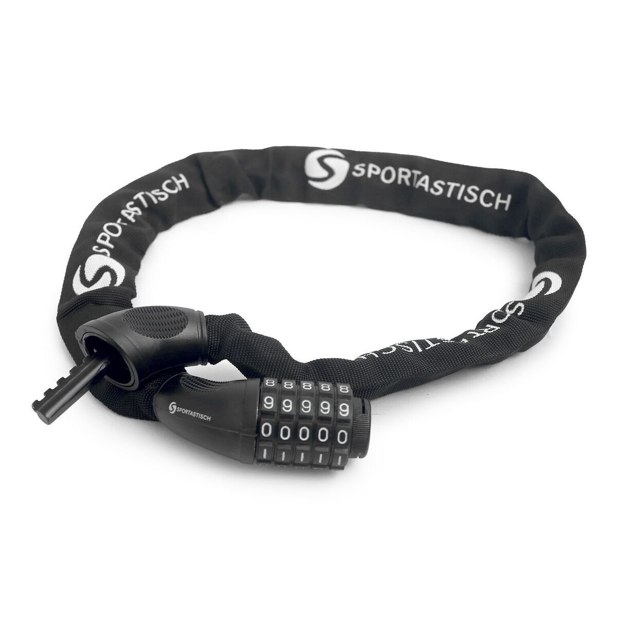 Das Premium Fahrradschloss „Heavy Lock“ von Sportastisch hat eine 6mm dicke Stahlkette.
