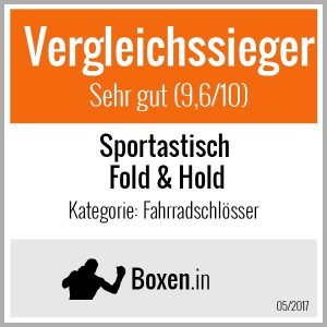 Das Fahrradschloss "Fold & Hold" wurde von Boxen.in zum Vergleichssieger gewählt.